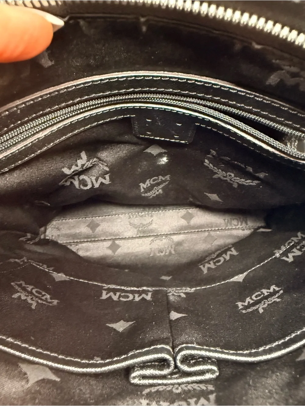 Authentic MCM Black Crossbody Messenger Bag